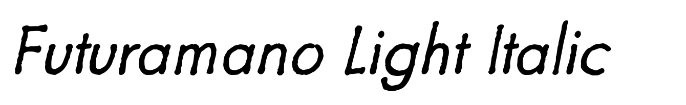 Futuramano Light Italic